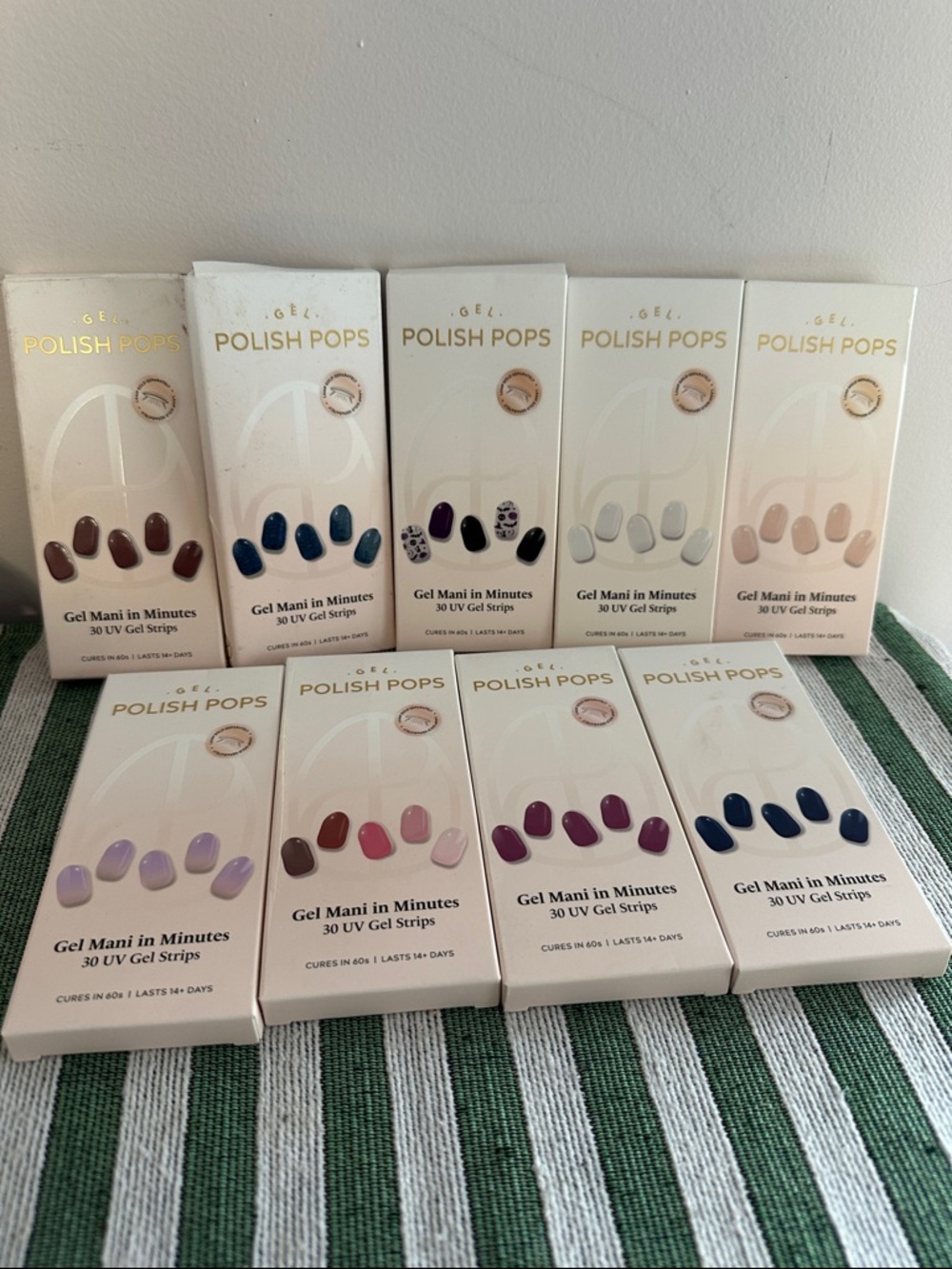 POLISH POPS Gel Press-On Nails – Assorted Neutral & Jewel-Tone Shades